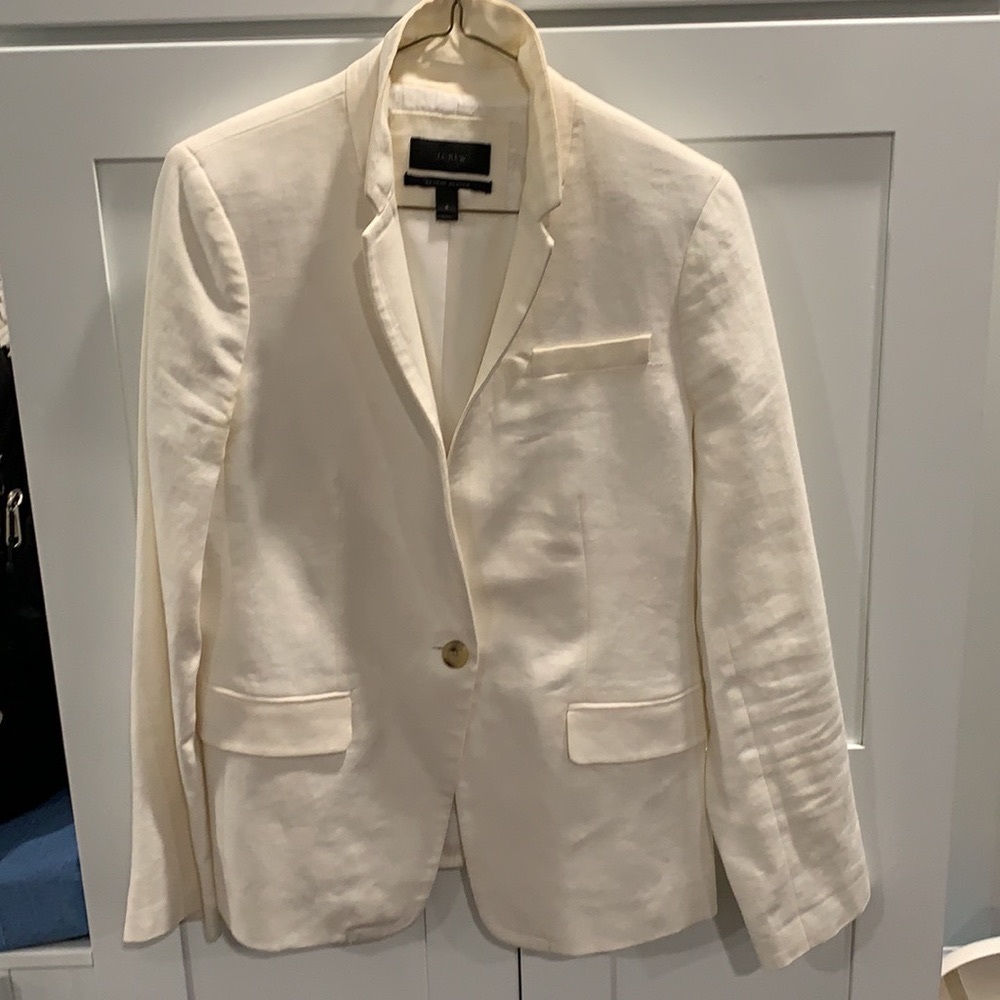 J. crew regent blazer white